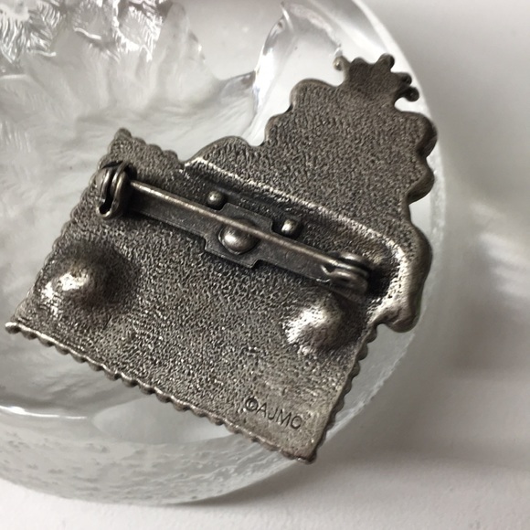 🖤Vtg Frog Prince pewter brooch - Picture 7 of 13